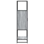 vidaXL Vysoká skrinka sivý dub sonoma 68x35x139cm kompozitné drevo+kov – Obrázok 5