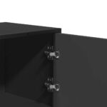 vidaXL Vysoká skrinka čierna 68x35x106,5 cm kompozitné drevo+kov – Obrázok 8