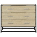 vidaXL Skrinka so zásuvkami, dub sonoma 70x41x56 cm, kompozitné drevo – Obrázok 4