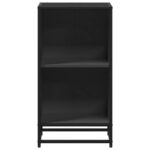 vidaXL Knižnica, čierna 40x35x76 cm, kompozitné drevo – Obrázok 4