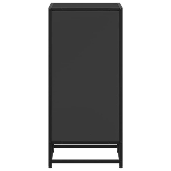 vidaXL Knižnica, čierna 40x35x76 cm, kompozitné drevo – Obrázok 5