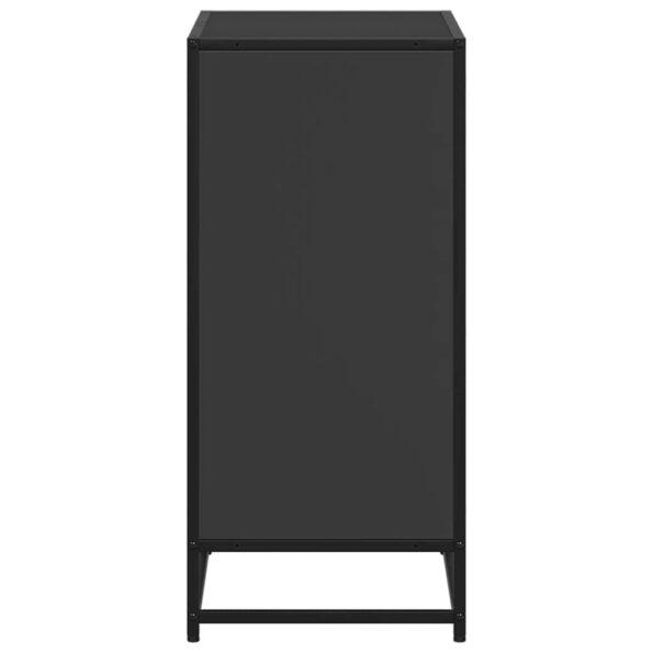 vidaXL Knižnica čierna 60x35x76 cm kompozitné drevo – Obrázok 5