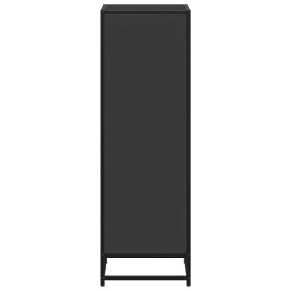 vidaXL Knižnica, čierna 40x35x107,5 cm, kompozitné drevo – Obrázok 5