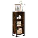 vidaXL Knižnica, tmavý dub 40x35x107,5 cm, kompozitné drevo