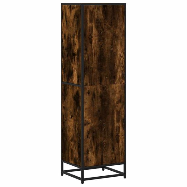 vidaXL Knižnica dymový dub 40x35x139 cm kompozitné drevo – Obrázok 6