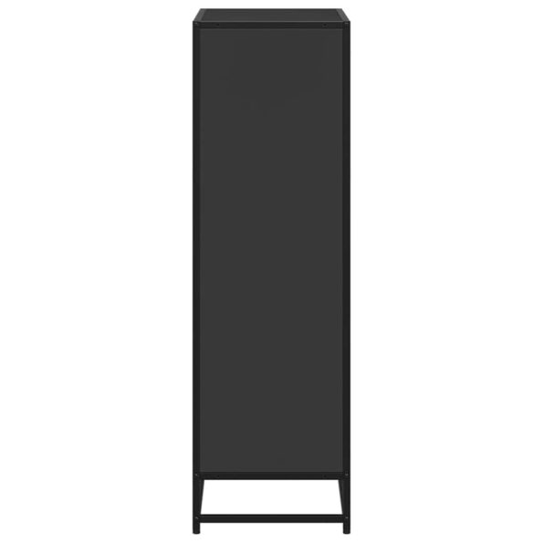 vidaXL Knižnica čierna 65,5x33x107,5 cm kompozitné drevo – Obrázok 5