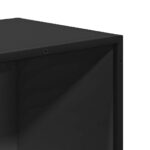 vidaXL Knižnica čierna 65,5x33x107,5 cm kompozitné drevo – Obrázok 7