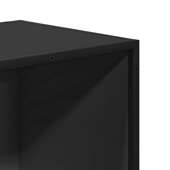 vidaXL Knižnica čierna 65,5x33x107,5 cm kompozitné drevo – Obrázok 7