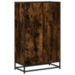 vidaXL Knižnica dymový dub 65,5x33x107,5 cm kompozitné drevo – Obrázok 6