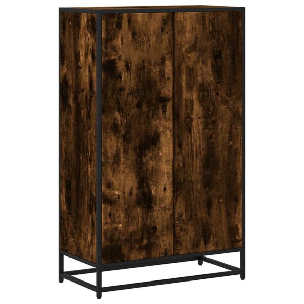 vidaXL Knižnica dymový dub 65,5x33x107,5 cm kompozitné drevo – Obrázok 6