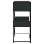 vidaXL Konzolový stolík čierna 90x35x80 cm kompozitné drevo – Obrázok 5