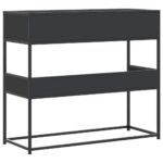 vidaXL Konzolový stolík čierna 90x35x80 cm kompozitné drevo – Obrázok 6