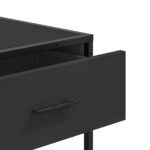 vidaXL Konzolový stolík čierna 90x35x80 cm kompozitné drevo – Obrázok 8