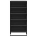 vidaXL Regál na topánky čierna 48x38x97,5 cm spracované drevo – Obrázok 4