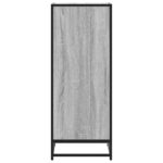 vidaXL Regál na topánky sivý sonoma 48x38x97,5 cm, kompozitné drevo – Obrázok 5