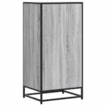 vidaXL Regál na topánky sivý sonoma 48x38x97,5 cm, kompozitné drevo – Obrázok 6