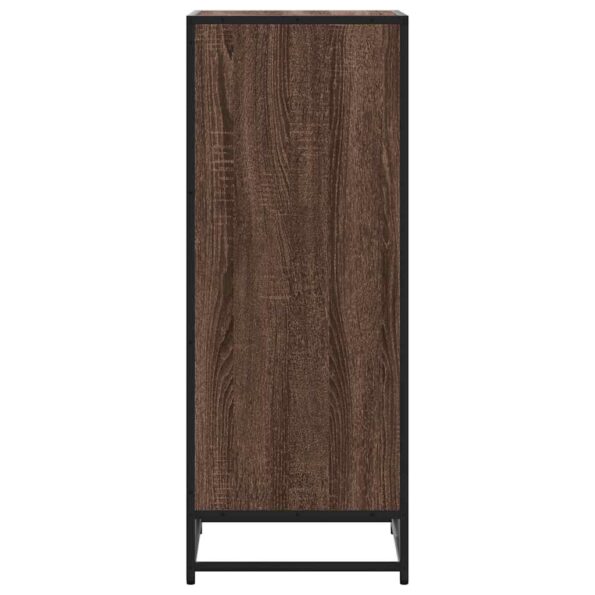 vidaXL Regál na topánky hnedý dub 48x38x97,5 cm spracované drevo – Obrázok 5
