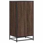 vidaXL Regál na topánky hnedý dub 48x38x97,5 cm spracované drevo – Obrázok 6