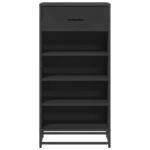 vidaXL Regál na topánky čierna 48x38x97,5 cm spracované drevo – Obrázok 4