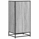 vidaXL Regál na topánky sivý sonoma 48x38x97,5 cm, kompozitné drevo – Obrázok 6