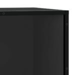 vidaXL Lavica na topánky čierna 80x40x53,5 cm kompozitné drevo+kov – Obrázok 8