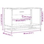 vidaXL Lavica na topánky čierna 80x40x53,5 cm kompozitné drevo+kov – Obrázok 10
