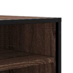 vidaXL Lavica na topánky hnedý dub 84x40x53,5 cm kompozitné drevo+kov – Obrázok 7