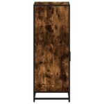 vidaXL Kúpeľňová skrinka dymový dub 35x37,5x100 cm kompozitné drevo – Obrázok 7