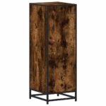 vidaXL Kúpeľňová skrinka dymový dub 35x37,5x100 cm kompozitné drevo – Obrázok 8