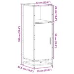 vidaXL Kúpeľňová skrinka hnedý dub 35x37,5x100 cm kompozitné drevo – Obrázok 12