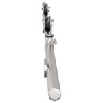 vidaXL Kovanie na posuvné dvere 200 cm, nehrdzavejúca oceľ, strieborné – Obrázok 6