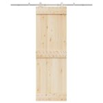 vidaXL Kovanie na posuvné dvere 200 cm, nehrdzavejúca oceľ, strieborné