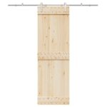 vidaXL Kovanie na posuvné dvere 200 cm, nehrdzavejúca oceľ, strieborné