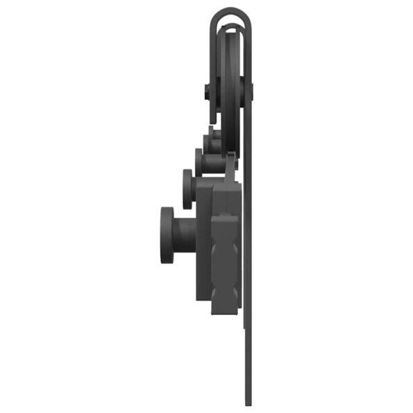 vidaXL Kovanie na posuvné dvere čierne 200 cm oceľové – Obrázok 6