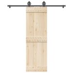 vidaXL Kovanie na posuvné dvere čierne 183 cm oceľové