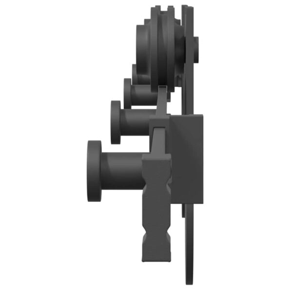 vidaXL Kovanie na posuvné dvere čierne 200 cm oceľové – Obrázok 6