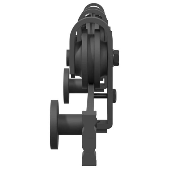 vidaXL Kovanie na posuvné dvere čierne 183 cm oceľové – Obrázok 6