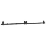 vidaXL Kovanie na posuvné dvere čierne 200 cm oceľové – Obrázok 2