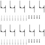vidaXL Kovanie na posuvné dvere čierne 183 cm oceľové – Obrázok 7
