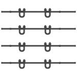 vidaXL Kovanie na posuvné dvere čierne 200 cm oceľové – Obrázok 6