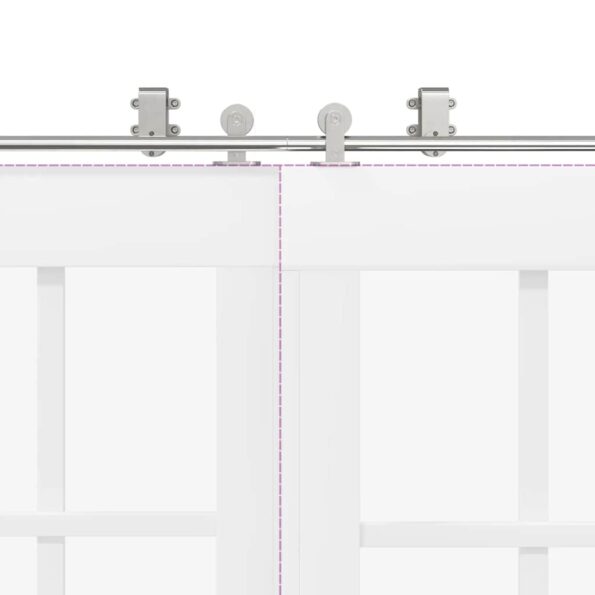 VXL8721102857614_g_en_hd_8.jpg vidaXL Kovanie na posuvné dvere 200 cm, nehrdzavejúca oceľ, strieborné – Obrázok 10