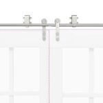 vidaXL Kovanie na posuvné dvere 183 cm, nehrdzavejúca oceľ, strieborné – Obrázok 10