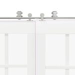 vidaXL Kovanie na posuvné dvere 183 cm, nehrdzavejúca oceľ, strieborné – Obrázok 10