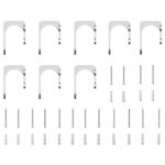 vidaXL Kovanie na posuvné dvere 183 cm, nehrdzavejúca oceľ, strieborné – Obrázok 7