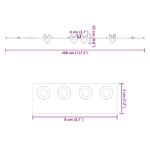 vidaXL Kovanie na posuvné dvere čierne 200 cm oceľové – Obrázok 12