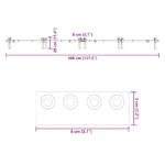 vidaXL Kovanie na posuvné dvere čierne 200 cm oceľové – Obrázok 12