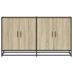 vidaXL Komoda dub sonoma 134x35x76 cm kompozitné drevo – Obrázok 4