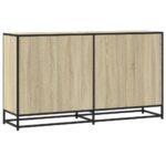 vidaXL Komoda dub sonoma 134x35x76 cm kompozitné drevo – Obrázok 6