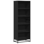vidaXL Knižnica čierna 60x35x170,5 cm kompozitné drevo – Obrázok 2