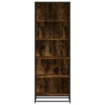 vidaXL Knižnica dymový dub 60x35x170,5 cm kompozitné drevo – Obrázok 4